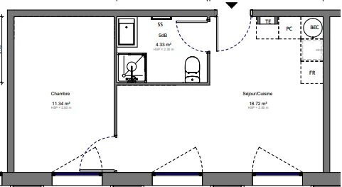 
                                                Vente
                                                 Appartement de 34m2 au coeur de Sévres