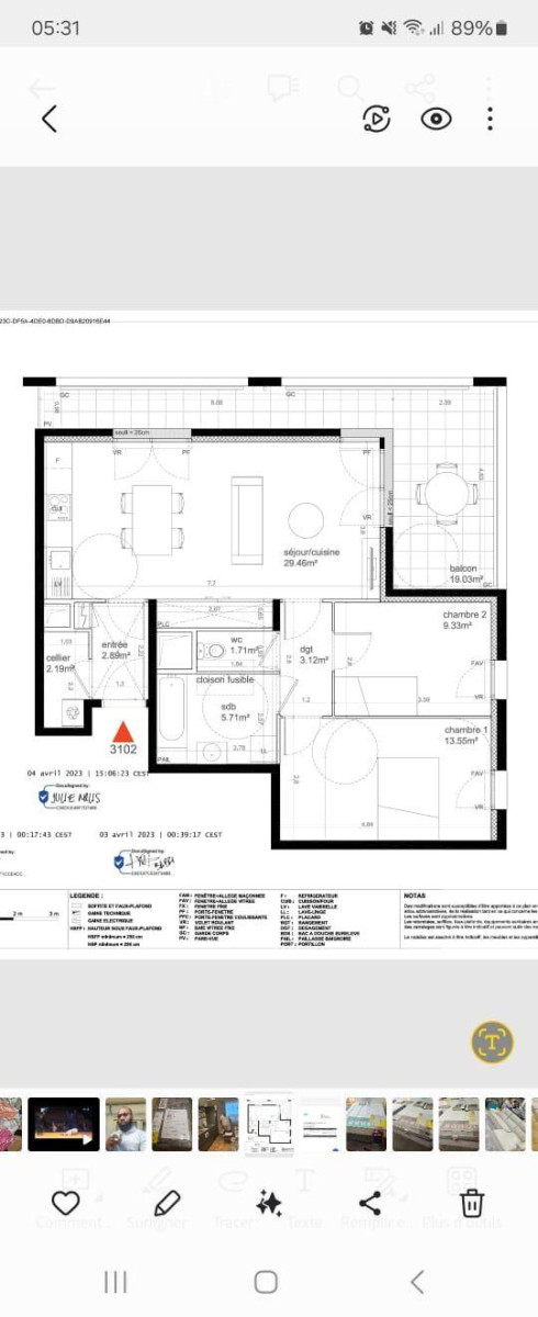 
                                                Location
                                                 Appartement F 3 et immeuble Neuf.