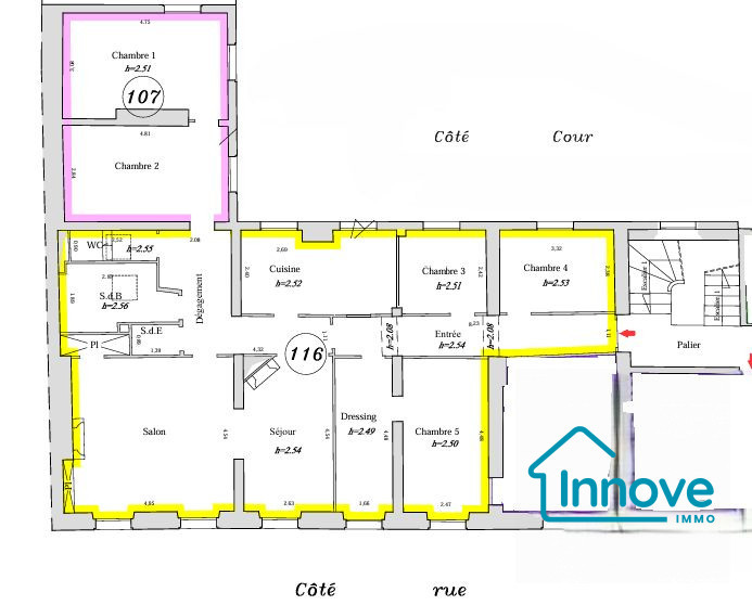 
                                                Vente
                                                 Appartement familial 133 m² Versailles Saint-Louis