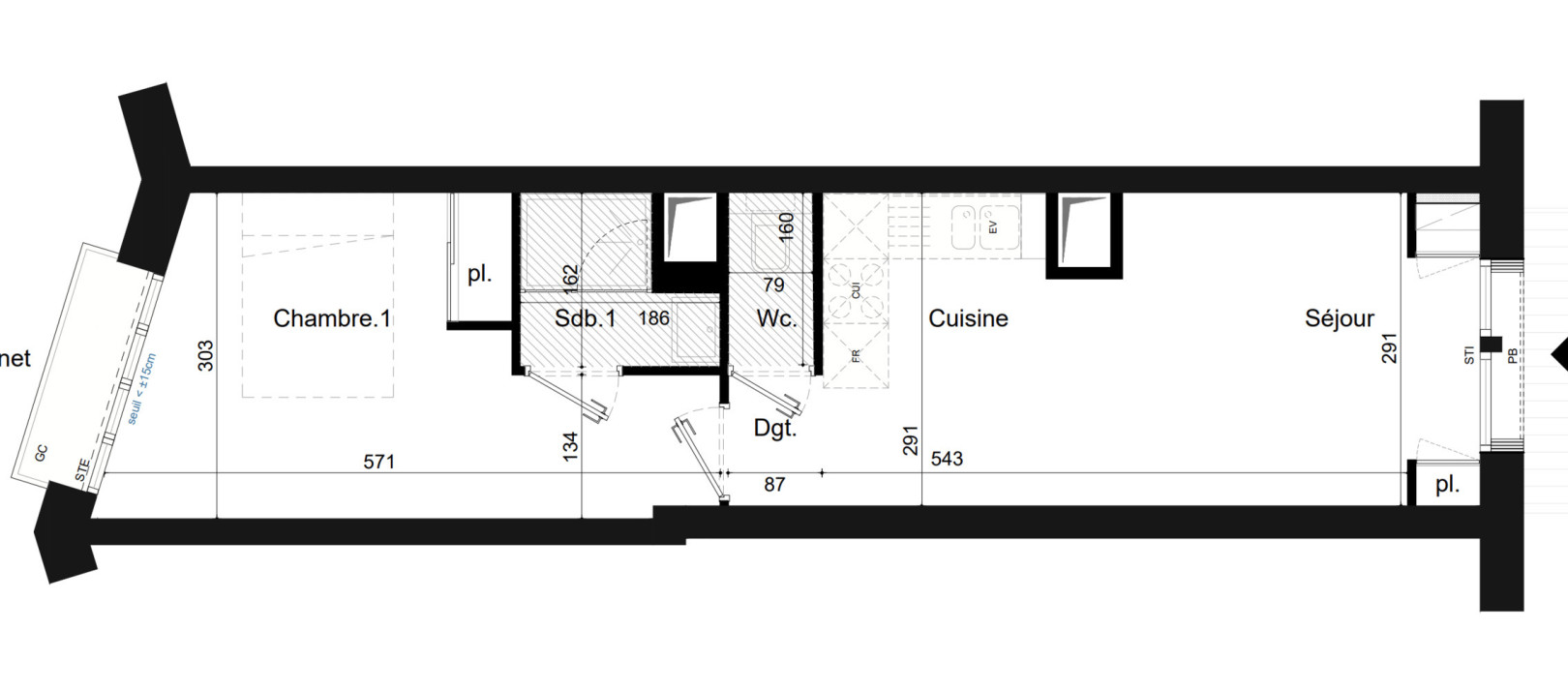 
                                                Vente
                                                 Appartement rare T2 Paris 18ème