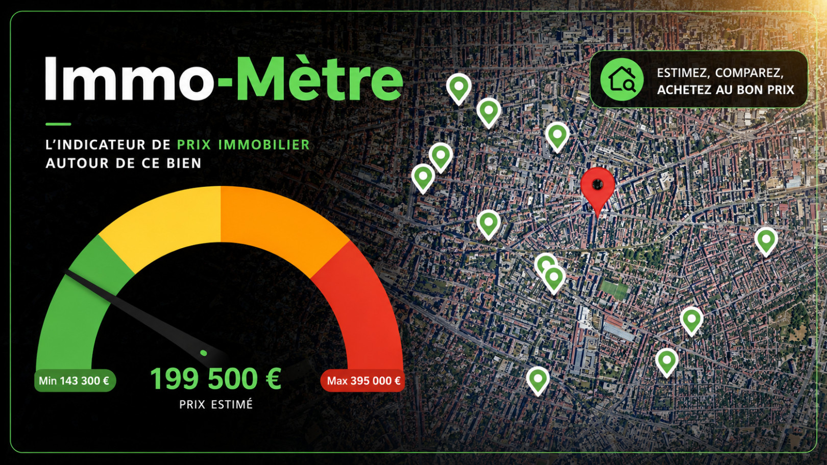 
                                                Vente
                                                 Appartement T1 bis Lumineux et Cosy - Nature et Ville sont réunies