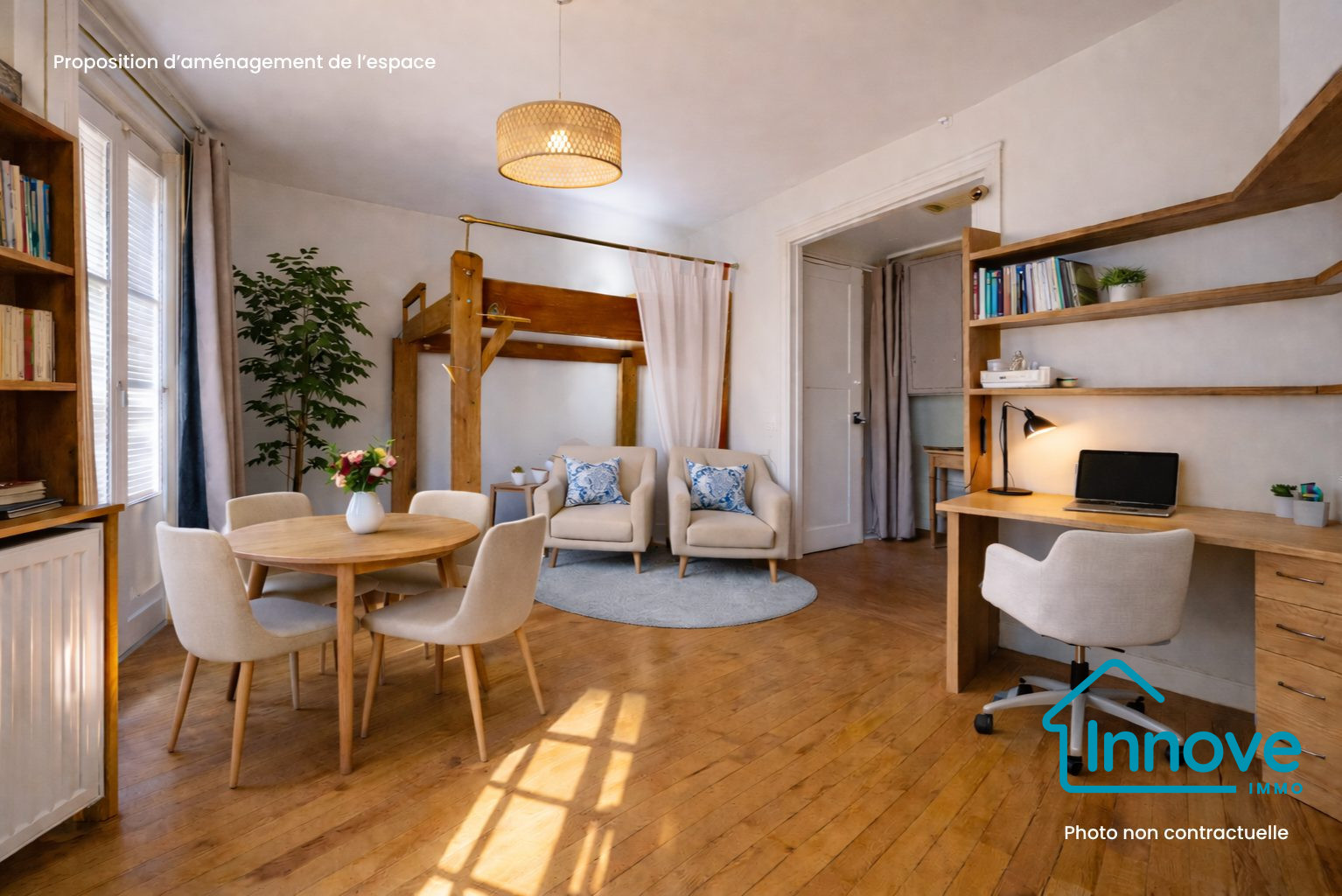 
                                                Vente
                                                 Appartement T1 très lumineux, Rive gauche
