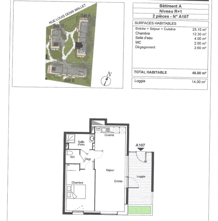
                                                Location
                                                 Appartement T2 46m² à Bègles