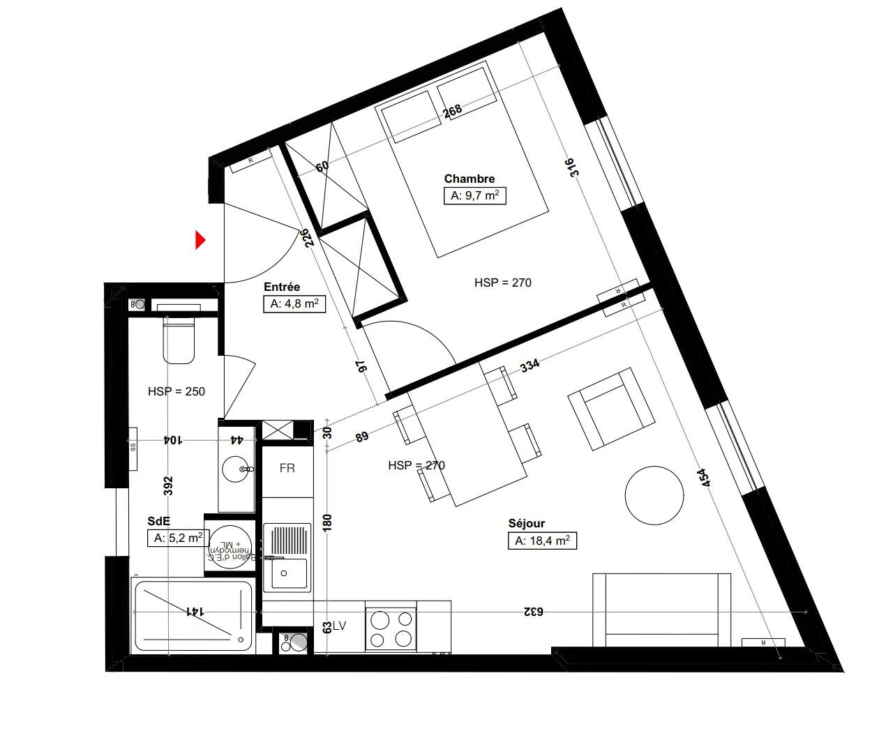 
                                                Vente
                                                 Appartement T2 à Paris 14ème