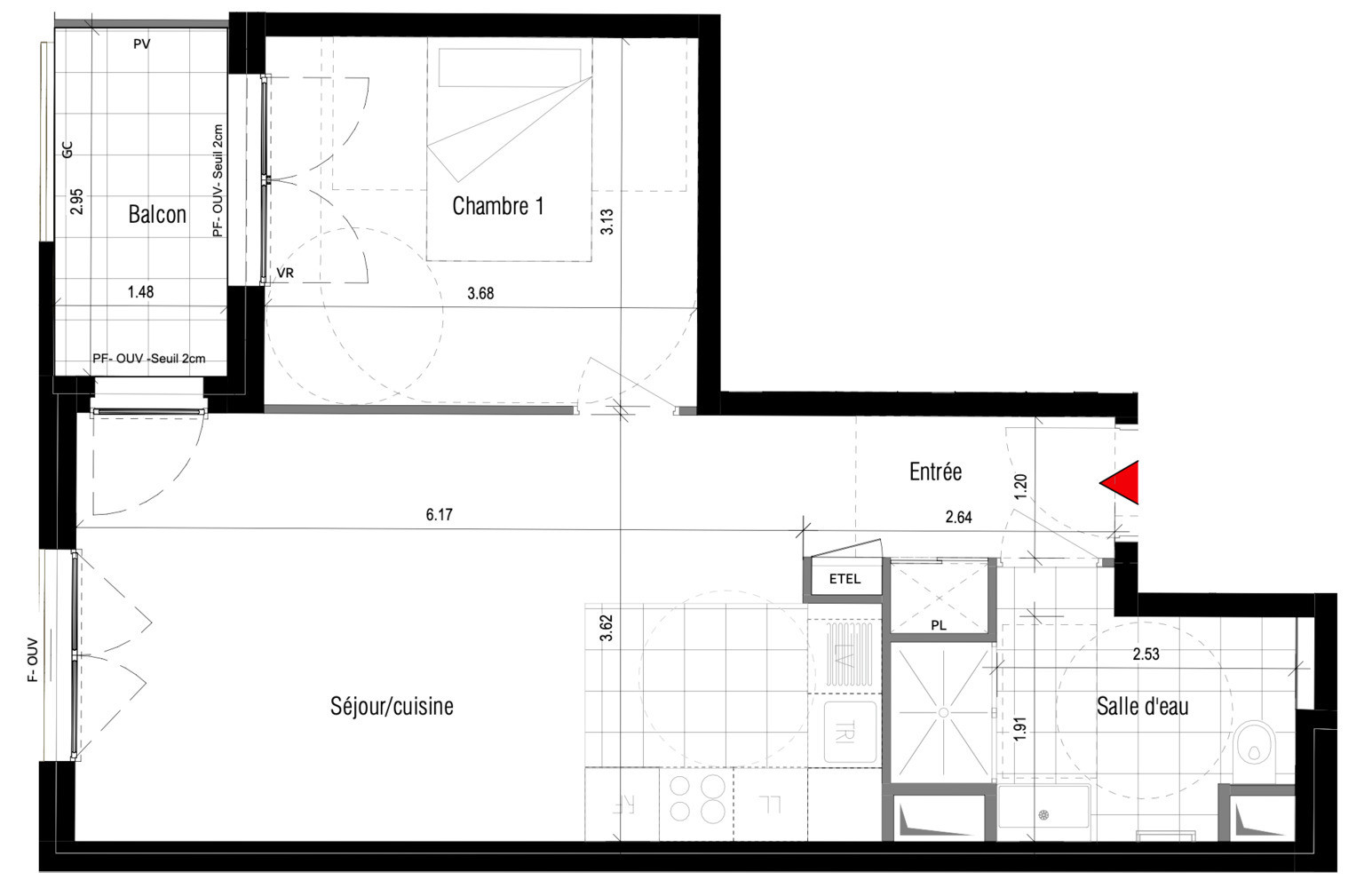 
                                                Vente
                                                 Appartement T2 au coeur du 15ème arrondisseme
