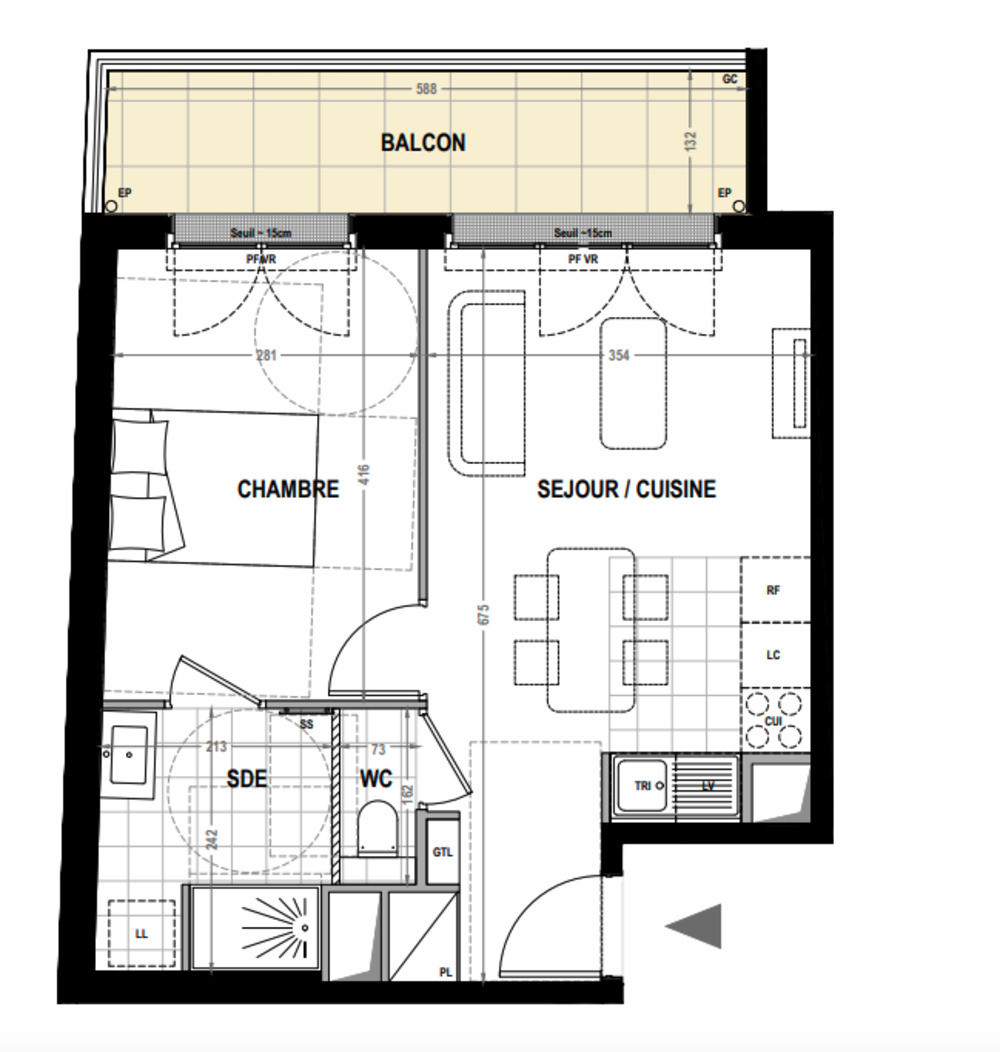 
                                                Vente
                                                 Appartement T2 de 38m2 à Montrouge