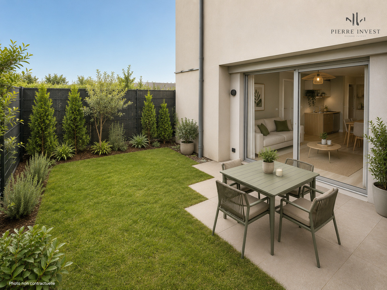 
                                                Vente
                                                 Appartement T2 de 43m2 à Ivry avec jardin