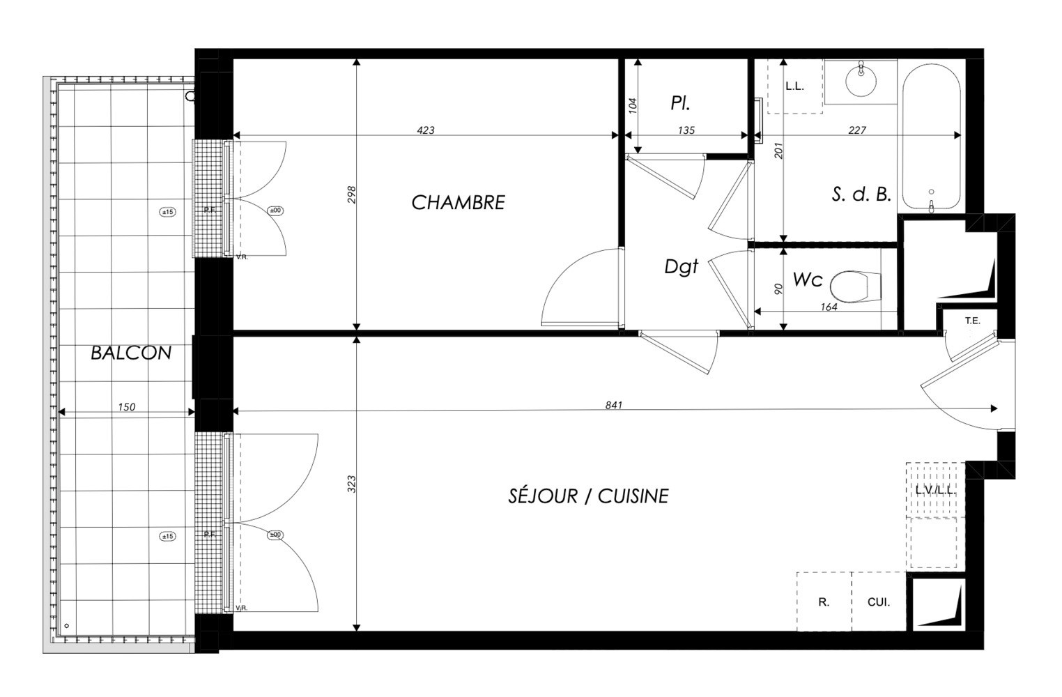 
                                                Vente
                                                 Appartement T2 de 47m2 à Courbevoie