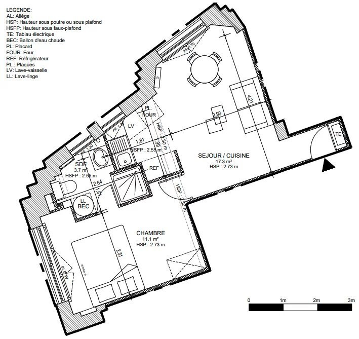 
                                                Vente
                                                 Appartement T2 de plus de 32m2 à Vanves