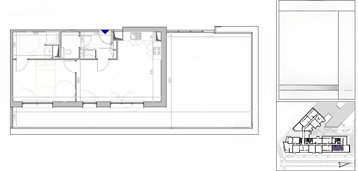 
                                                Location
                                                 Appartement T2 meublé avec terrasse