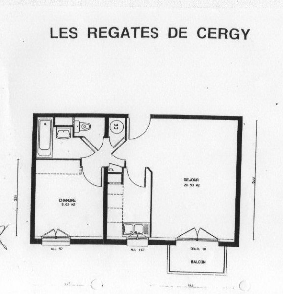 
                                                Location
                                                 Appartement T2 Port Cergy