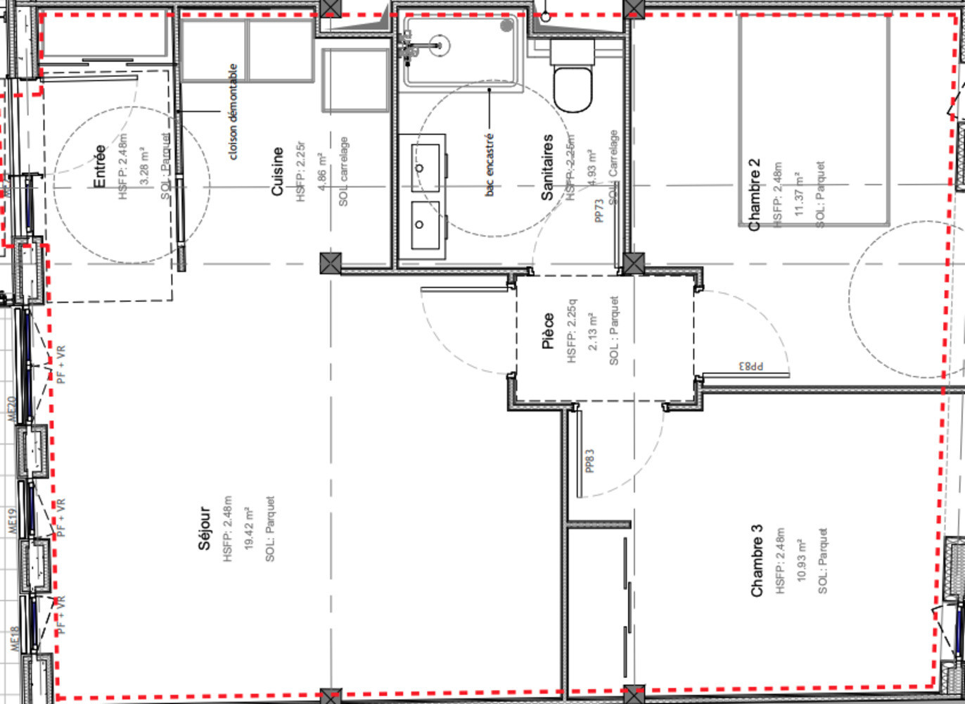 
                                                Vente
                                                 Appartement T3 à Paris 14ème
