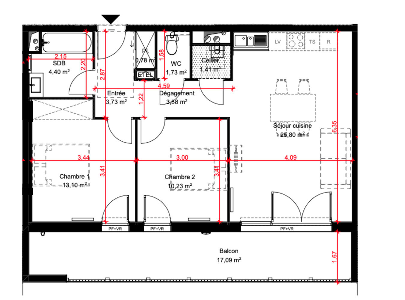 
                                                Vente
                                                 Appartement T3 à Poitiers
