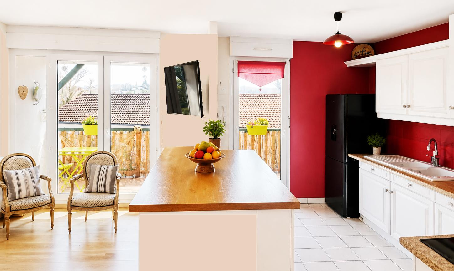 
                                                Vente
                                                 Appartement T3 au calme  bourg a 15 mn des plages
