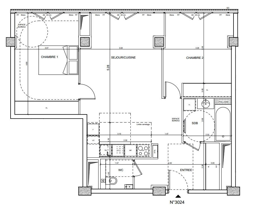 
                                                Vente
                                                 Appartement T3 au coeur de Paris 13ème