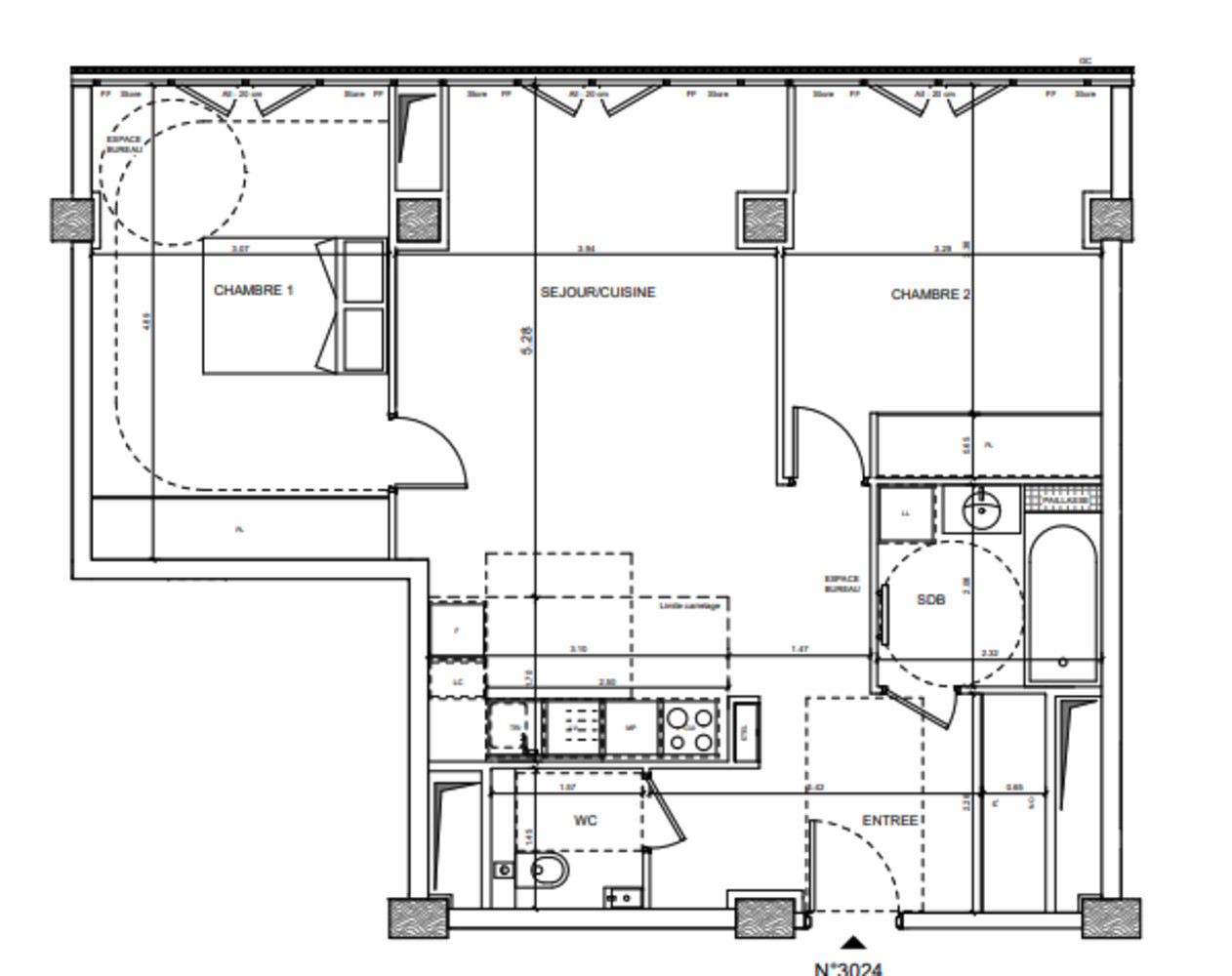 
                                                Vente
                                                 Appartement T3 au coeur de Paris 13ème