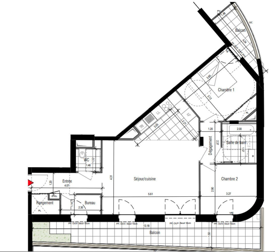 
                                                Vente
                                                 Appartement T3 au coeur du 15ème