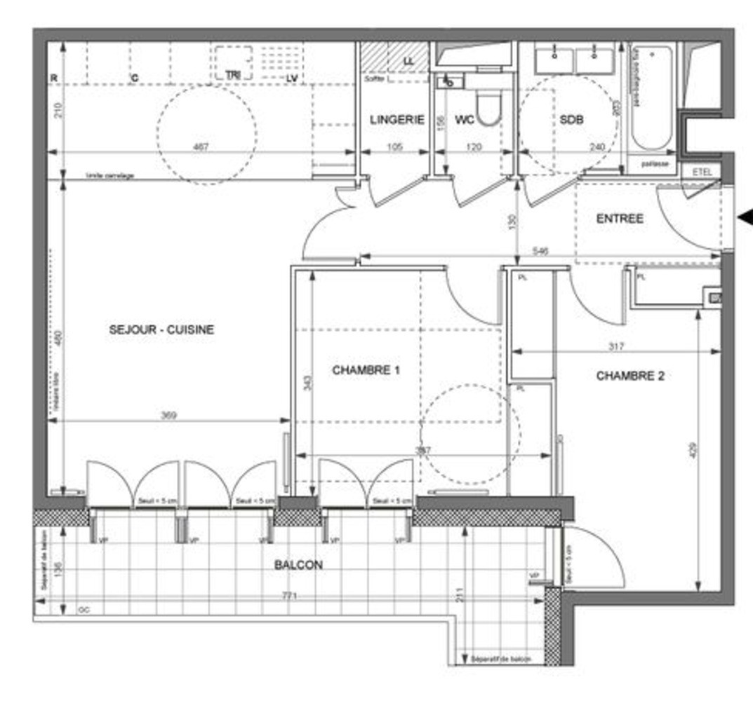 
                                                Vente
                                                 Appartement T3 avec balcon Neuilly/Seine