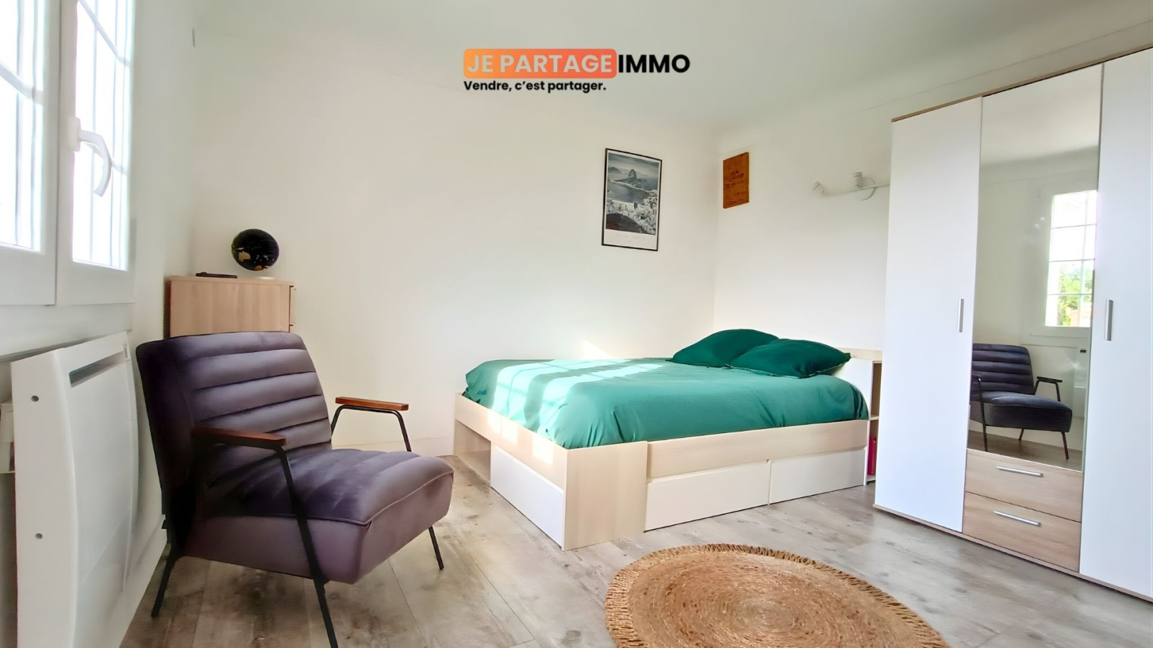 
                                                Vente
                                                 Appartement T3 Bidart centre, 3eme ligne océan, inspiration loft avec jardin et vue Pyrénées