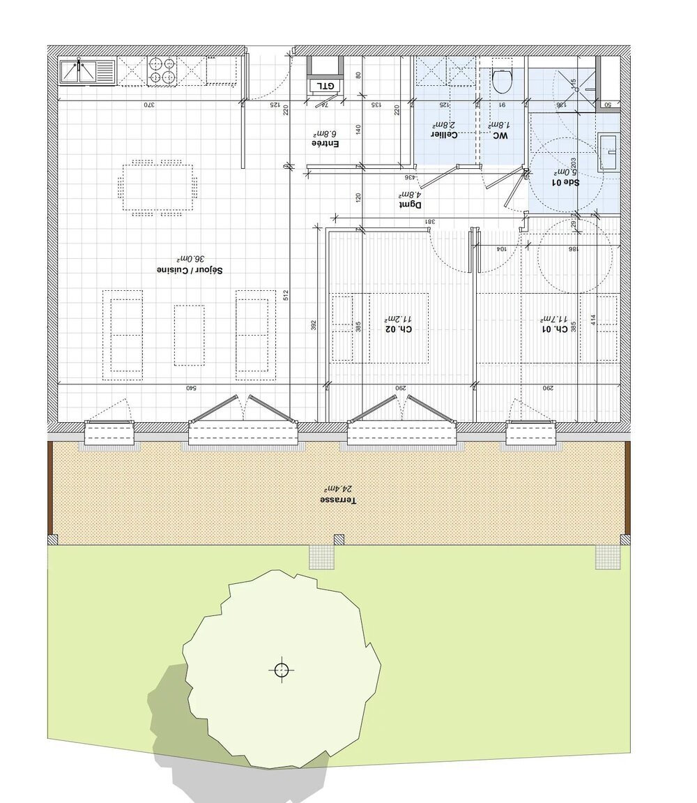 
                                                Vente
                                                 Appartement T3 de 80m2 avec Terrasse
