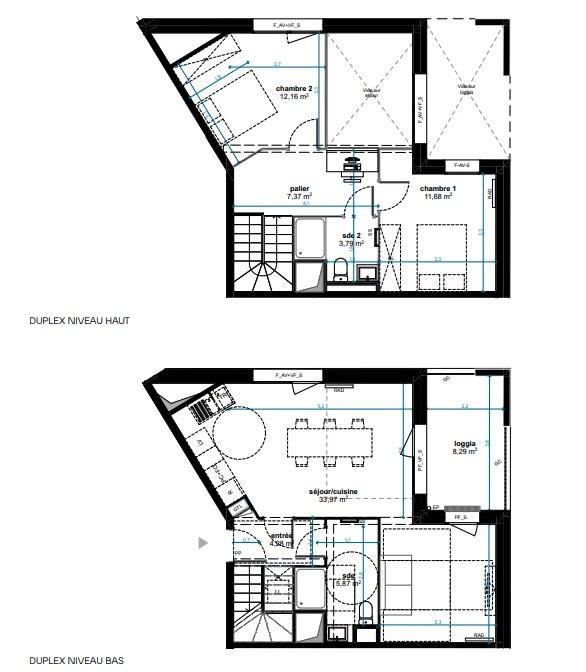 
                                                Vente
                                                 Appartement T3 Duplex à Bordeaux