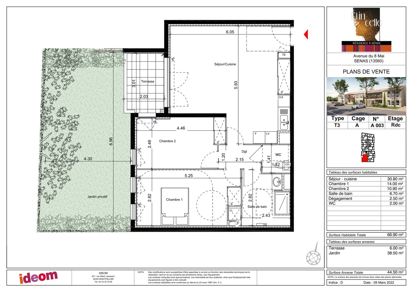 
                                                Vente
                                                 APPARTEMENT T3 NEUF - 2 PLACES PARKING