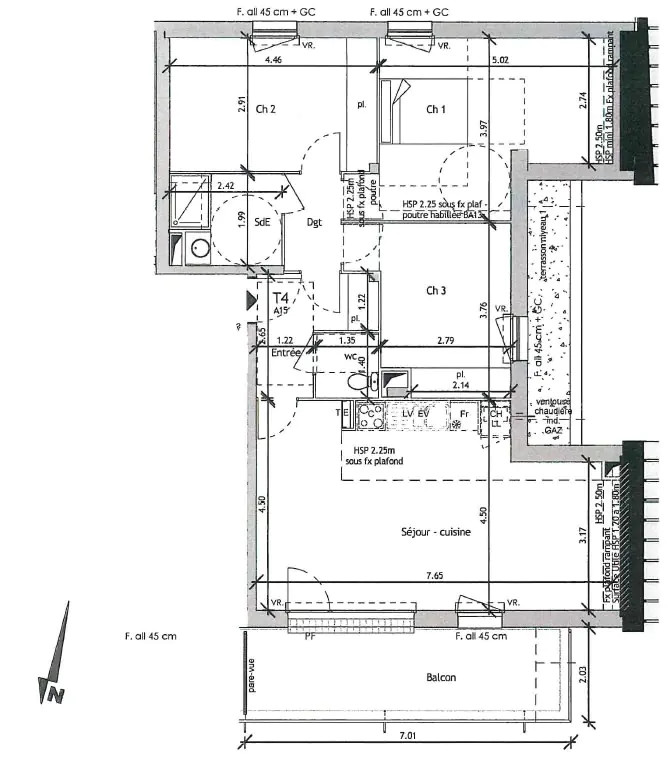 
                                                Location
                                                 Appartement T4 86m²