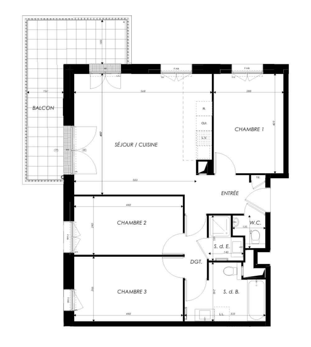 
                                                Vente
                                                 Appartement T4 à Courbevoie