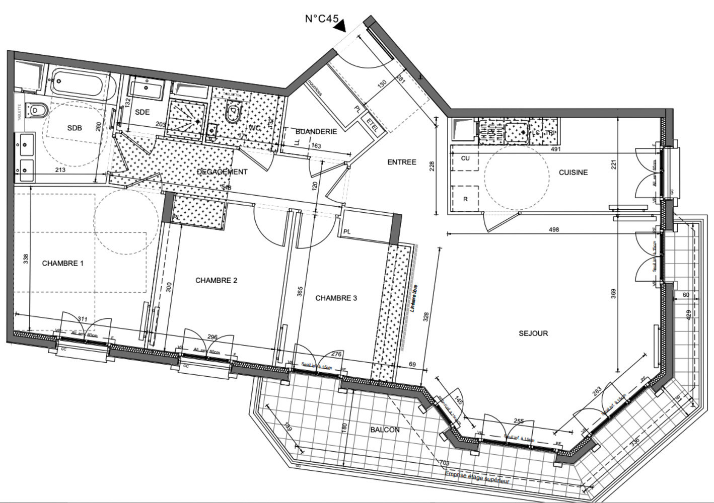 
                                                Vente
                                                 Appartement T4 de 100m2 à Puteaux