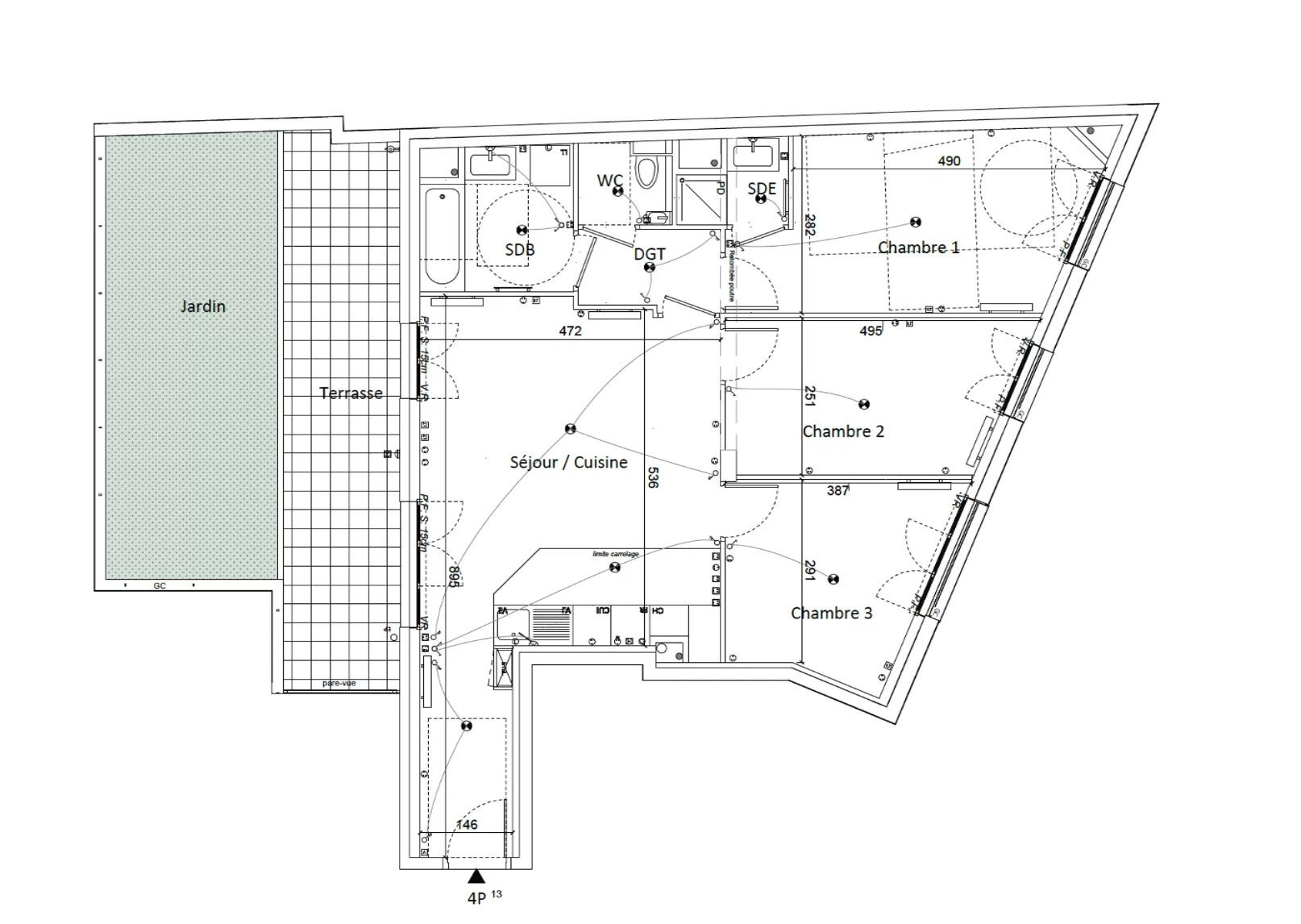 
                                                Vente
                                                 Appartement T4 de 77,63m2