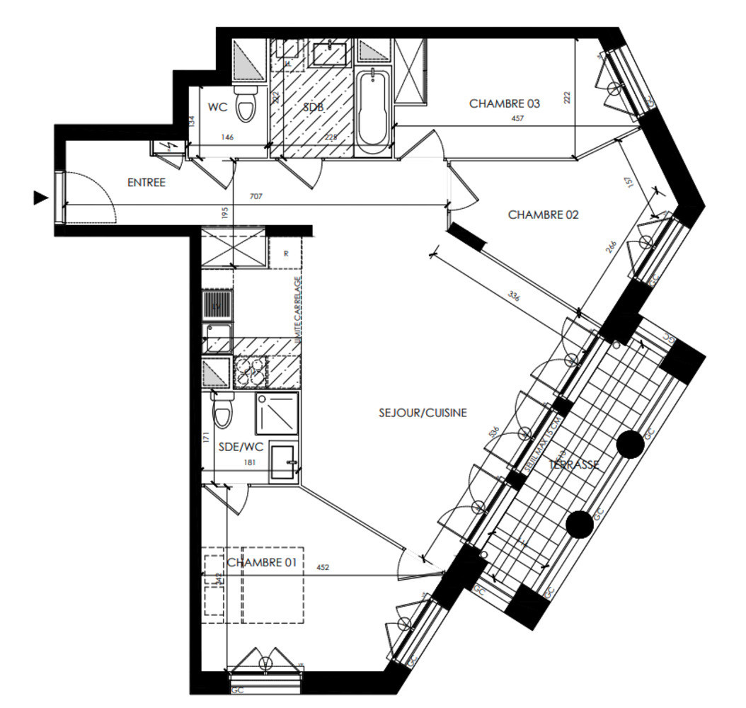 
                                                Vente
                                                 Appartement T4 de 78,35m2 à Clamart