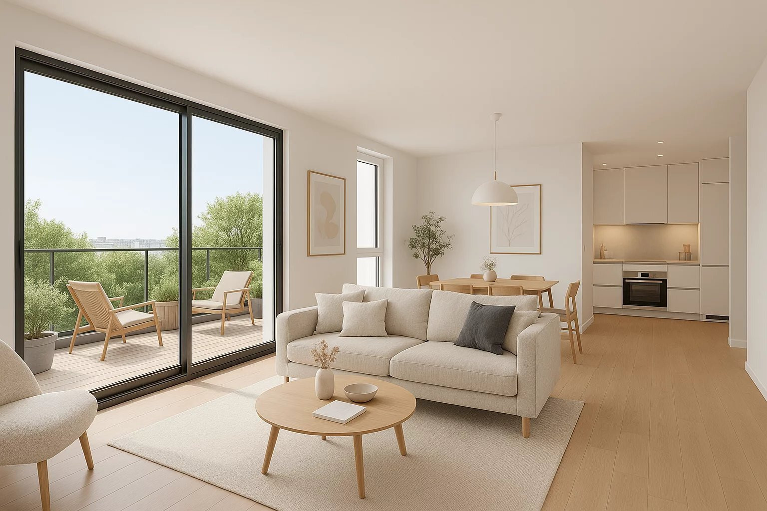 
                                                Vente
                                                 Appartement T4 de 86,20m2 avec 2 balcons