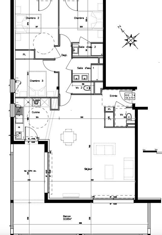 
                                                Vente
                                                 Appartement T4 de plus de 98m2 à CAPBRETON