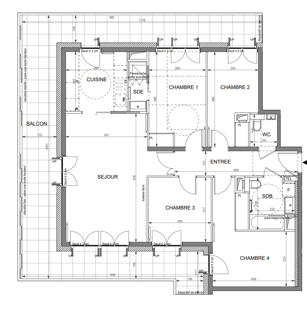 
                                                Vente
                                                 Appartement T5 avec balcon Neuilly/Seine