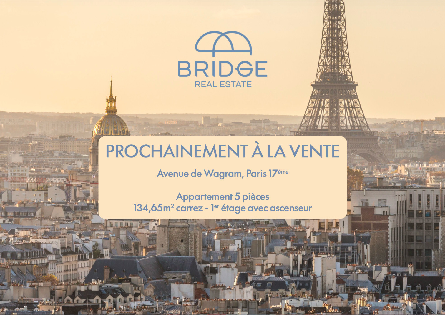 
                                                Vente
                                                 Appartement T5 en cours de rénovation - Paris 8e