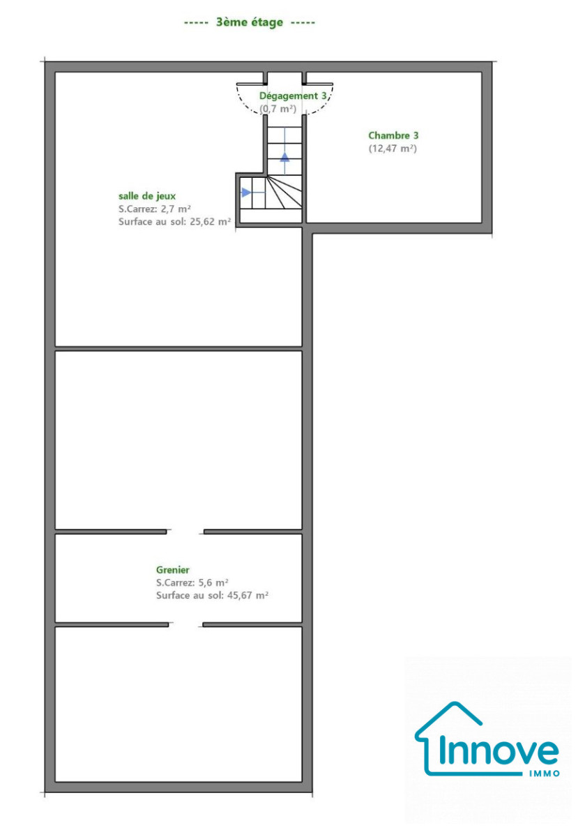 
                                                Vente
                                                 Appartement T5 - Les prés - Superbe