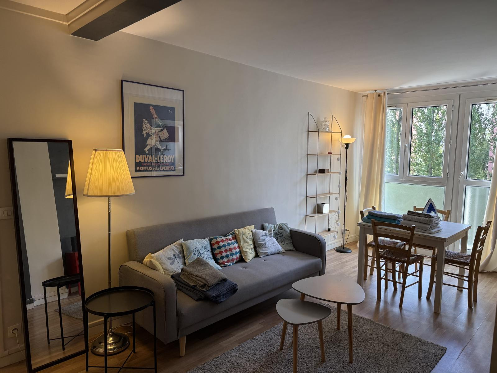 
                                                Location
                                                 Appartement traversant lumineux équipé + service