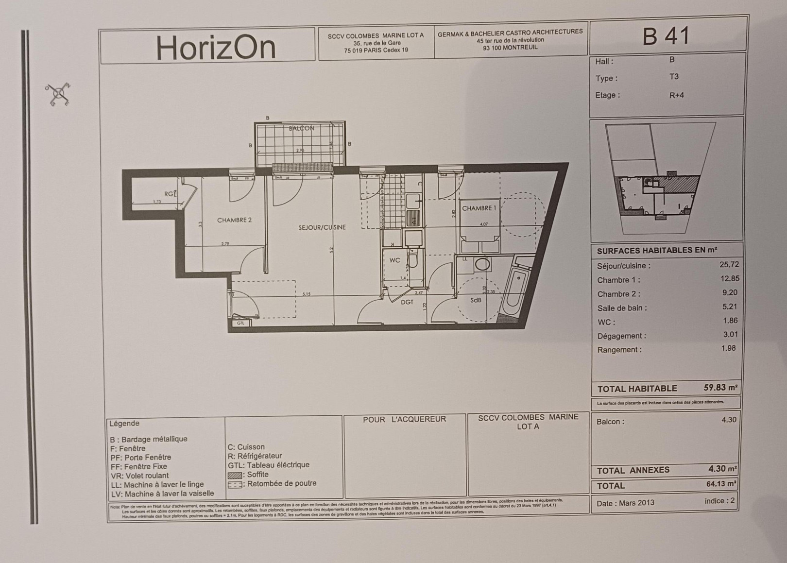 
                                                Vente
                                                 Apt 3 pièces ,2 chamb, balcon ,parking ,année 2015