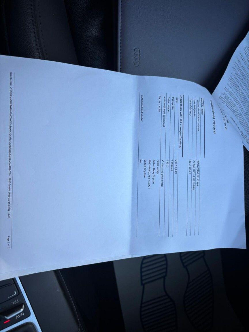 
                                                Voiture
                                                 Audi A3 1.4 TFSI CoD SE Sportback 5dr Petrol S Tronic Euro 6 (s/s) (150 ps)