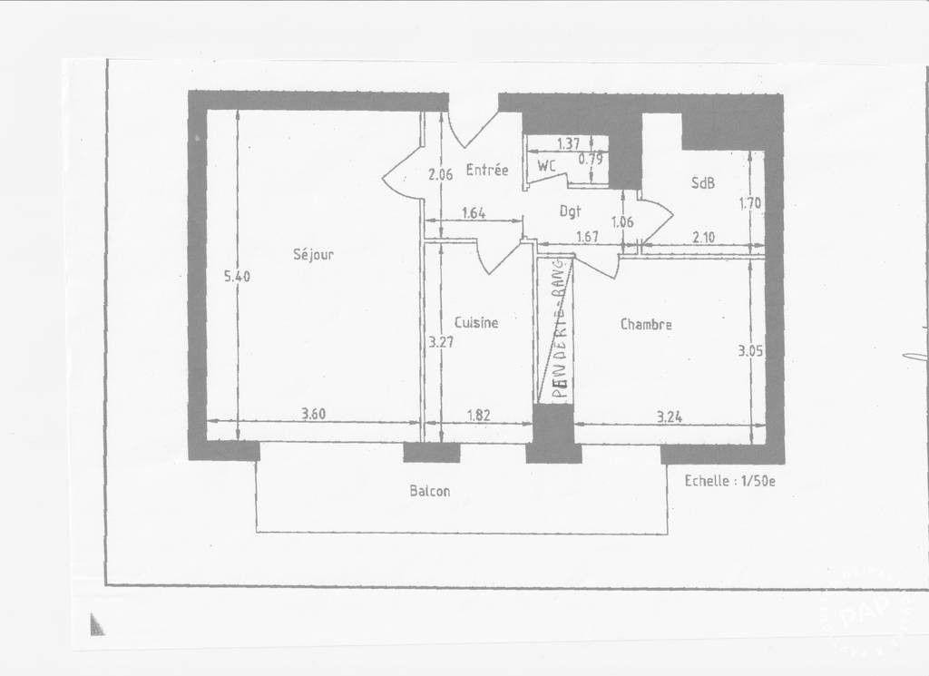 
                                                Location
                                                 Beau 2 pièces 47 m² + grand balcon 8m²