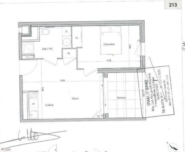 
                                                Location
                                                 Beau 2P 37m² avec terrasse de 7m²