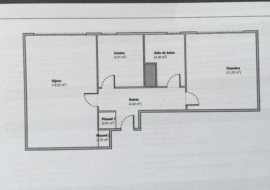 
                                                Location
                                                 Beau 2P 43m² avec balcon