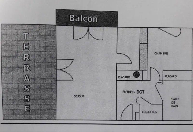 
                                                Location
                                                 Beau 2P 47m² meublé avec terrasse et parking