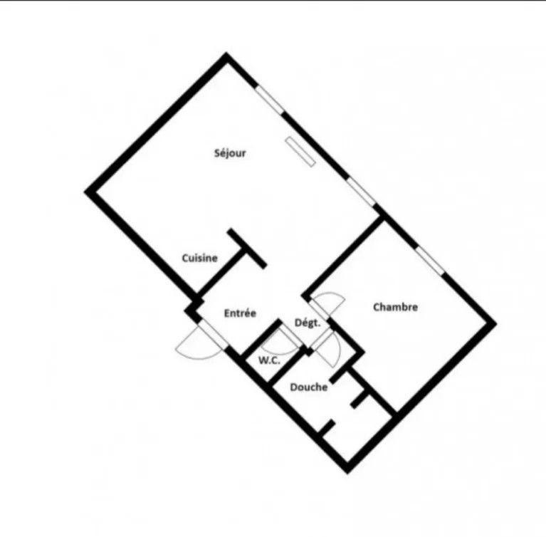 
                                                Colocation
                                                 Beau 2P 48m² immeuble neuf +parking