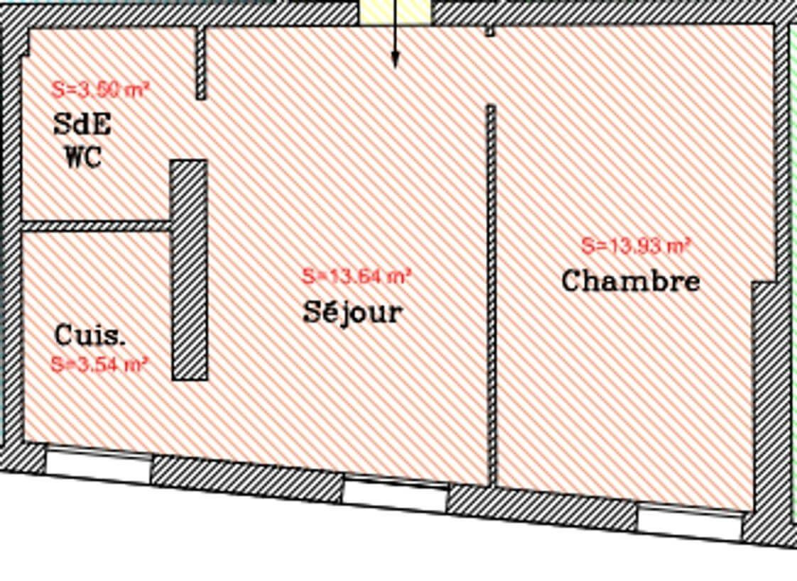 
                                                Location
                                                 Beau 2P meublé 34m² très lumineux rénové récemment