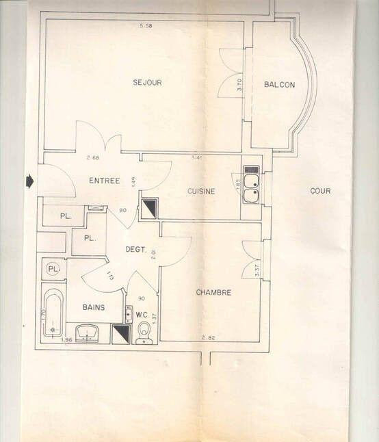 
                                                Location
                                                 Beau 2P meublé 51m² très calme