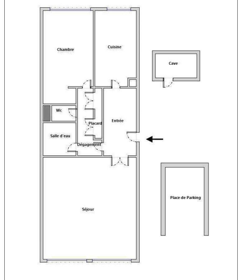 
                                                Location
                                                 Beau 2P meublé 74m² dans un quartier calme