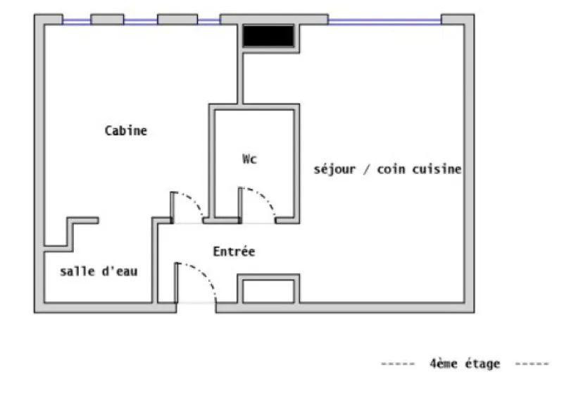 
                                                Location
                                                 Beau 2P meublé lumineux de 27m² refait à neuf