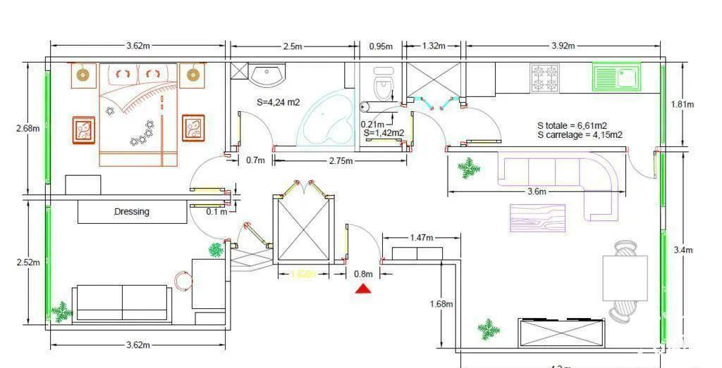 
                                                Location
                                                 Beau 3P 56m² à Meudon calme et lumineux