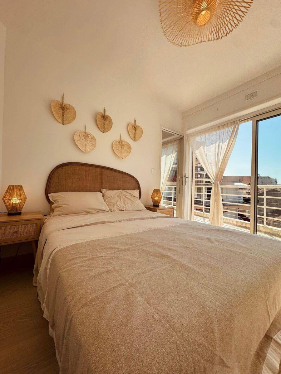 
                                                Location
                                                 Beau 3P meublé 55m² avec terrasse sud 10m² Vue mer